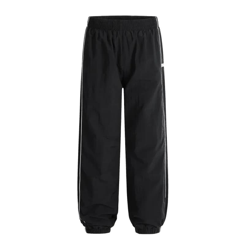 Corteiz Cropped Hoodie & Wide-leg Joggers Set White Script Logo — 01 black [trousers]