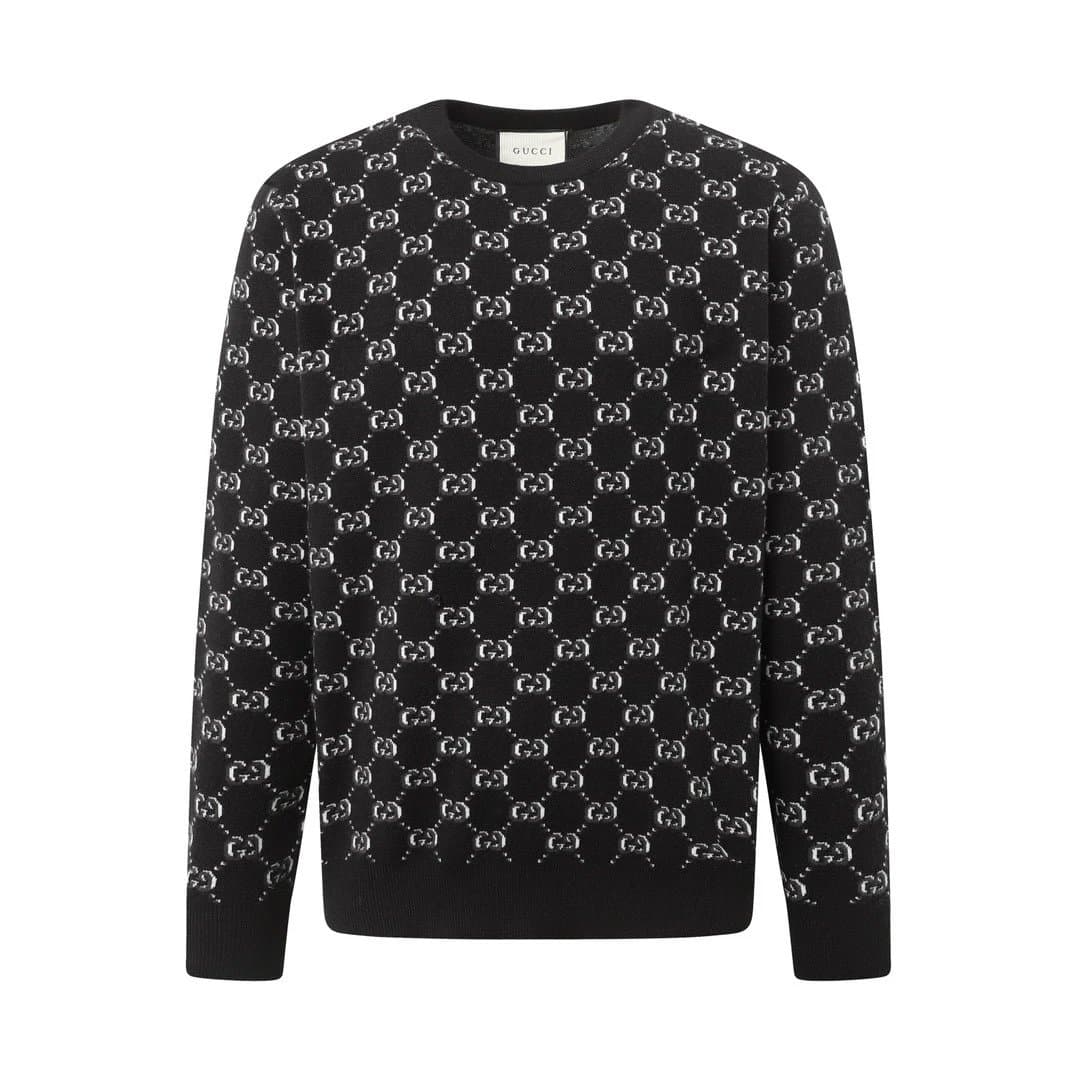 Gucci GG Knit Sweater Monogram Intarsia