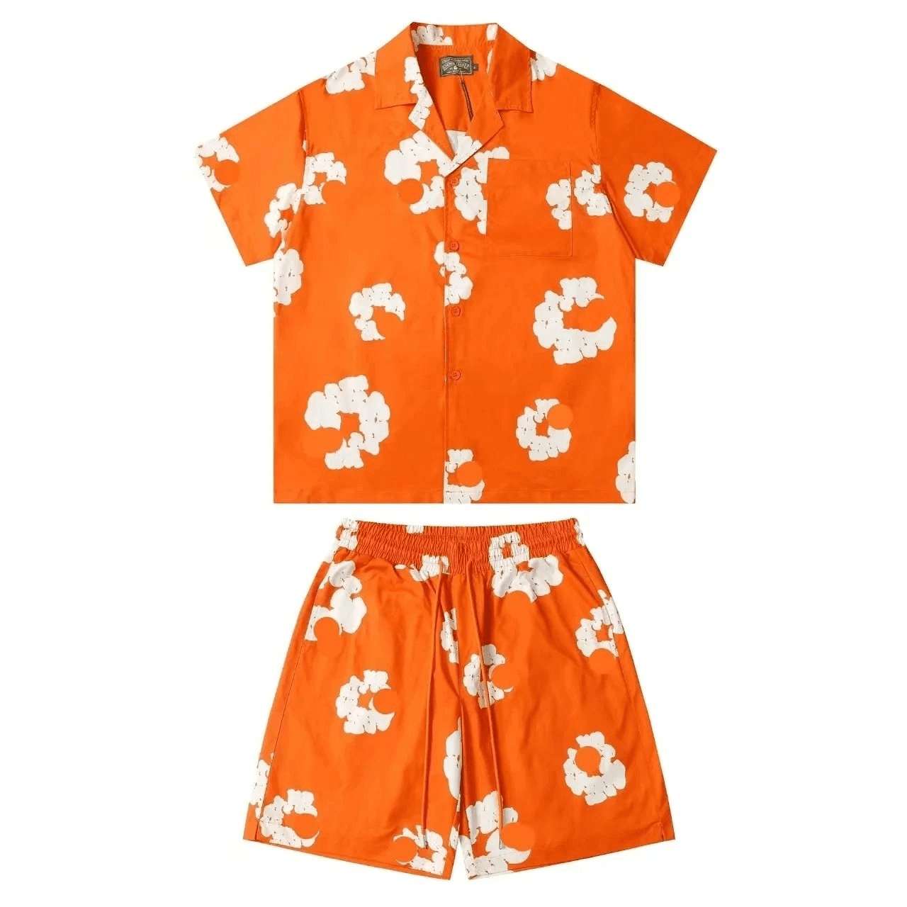 Palace Camp Shirt and Shorts Set Popcorn Print