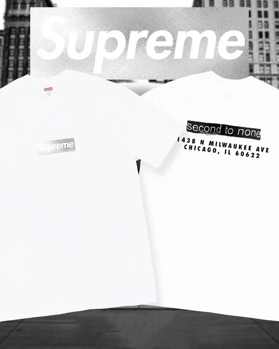 Supreme T-Shirt Sheep in Box Print — B319芝加哥  白色-银