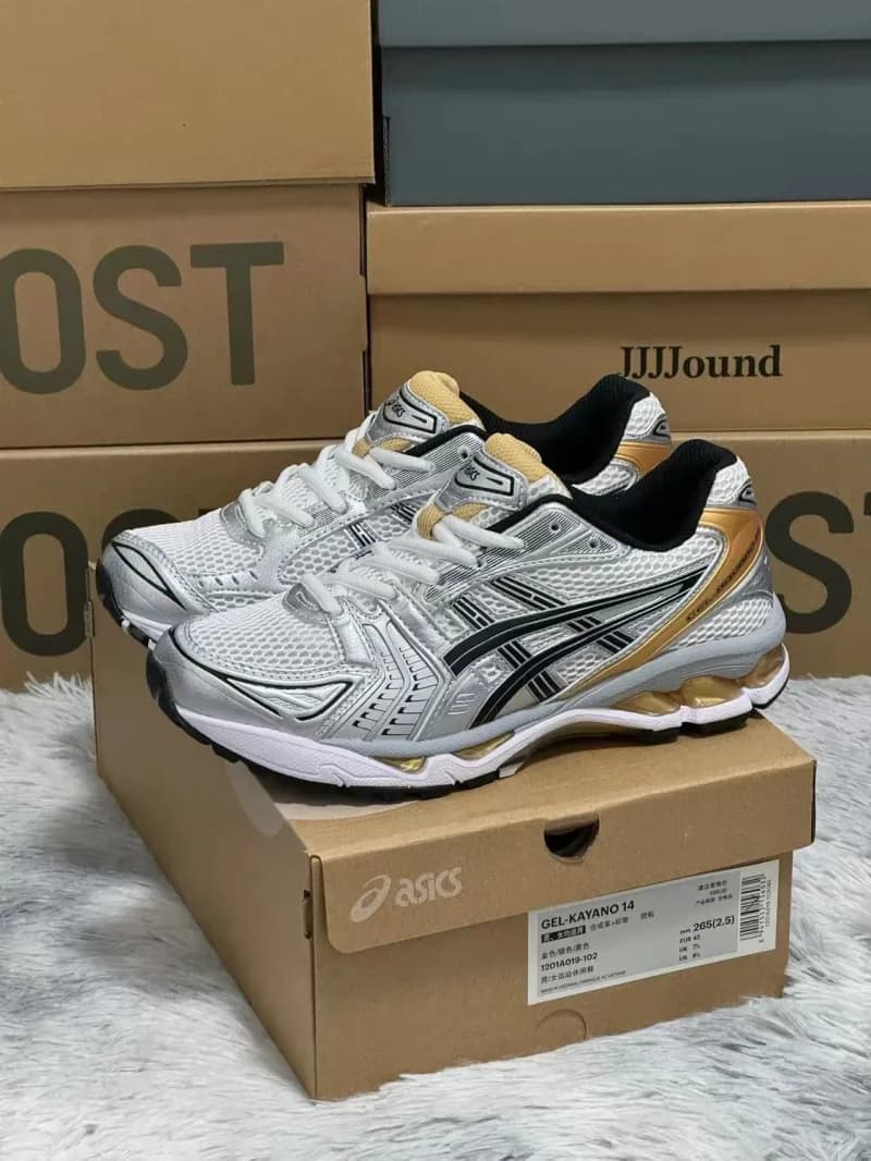 Asics GEL-KAYANO 14 Silver Gold