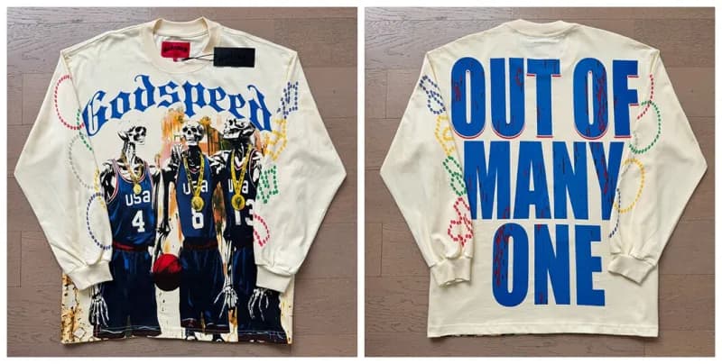 Godspeed Long Sleeve Tee Out of Many One