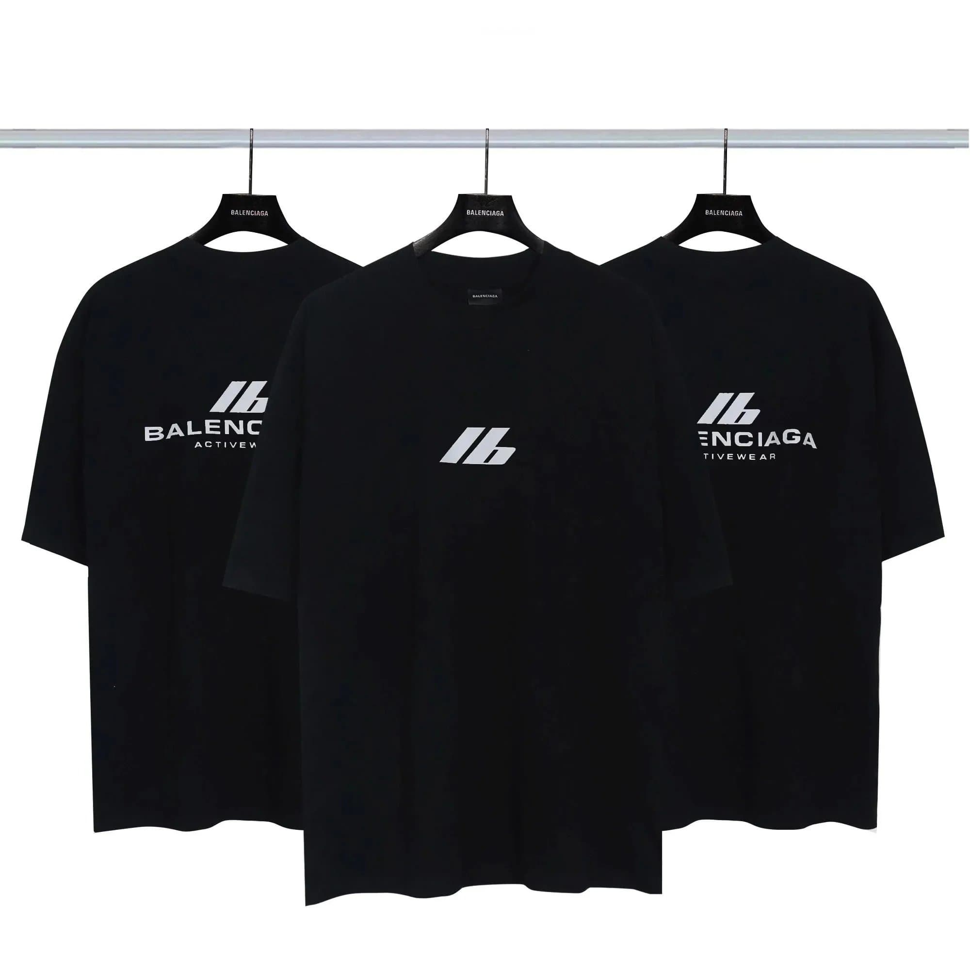 Balenciaga Logo T-Shirt Double Logo Gradient — 13