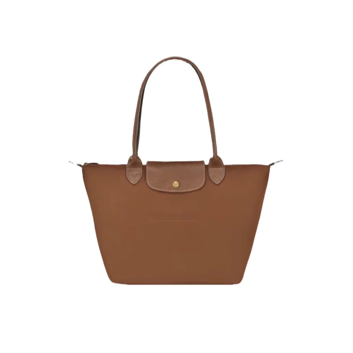 Longchamp Le Pliage Medium Tote — 经典干邑色