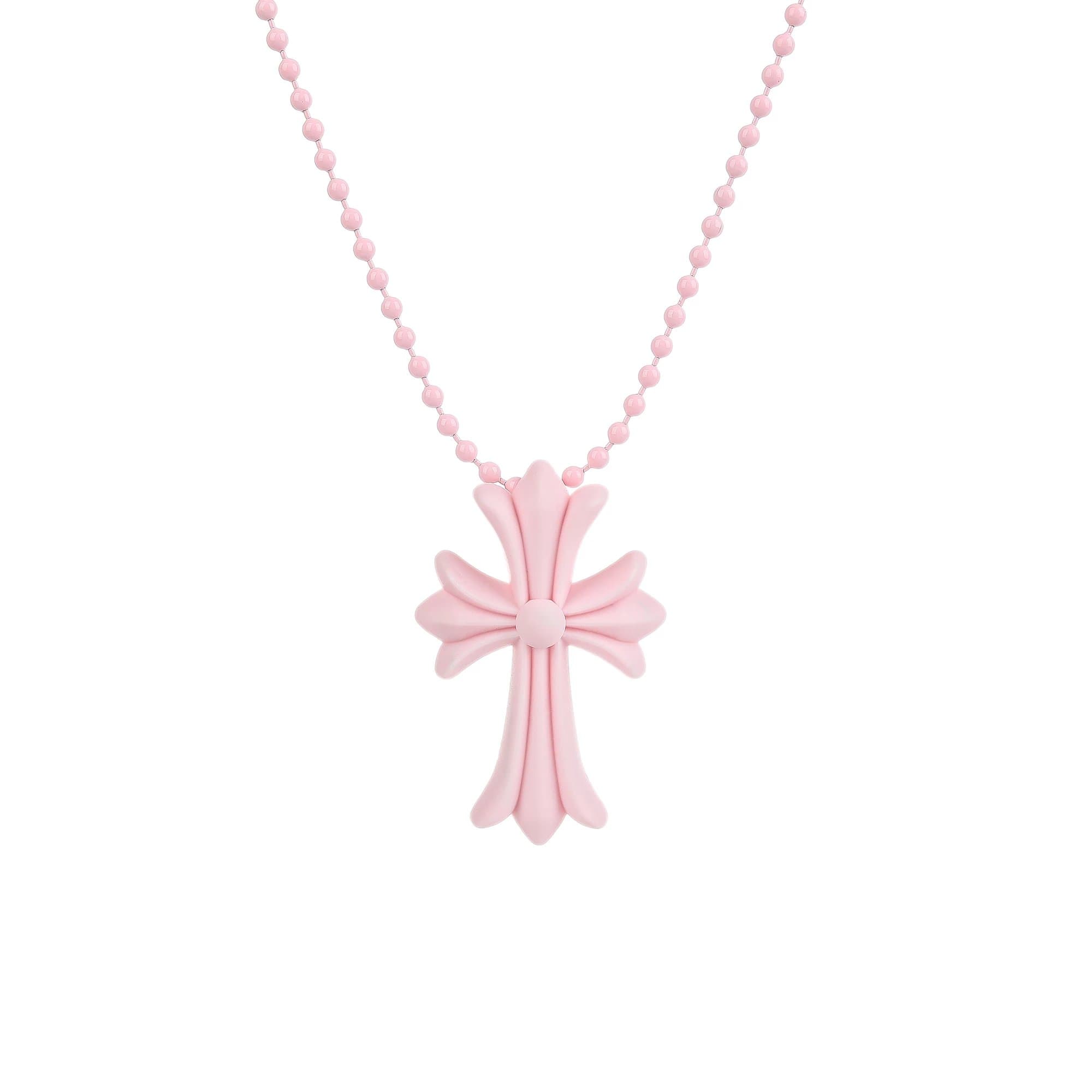 Chrome Hearts Cross Pendant Matte Pink