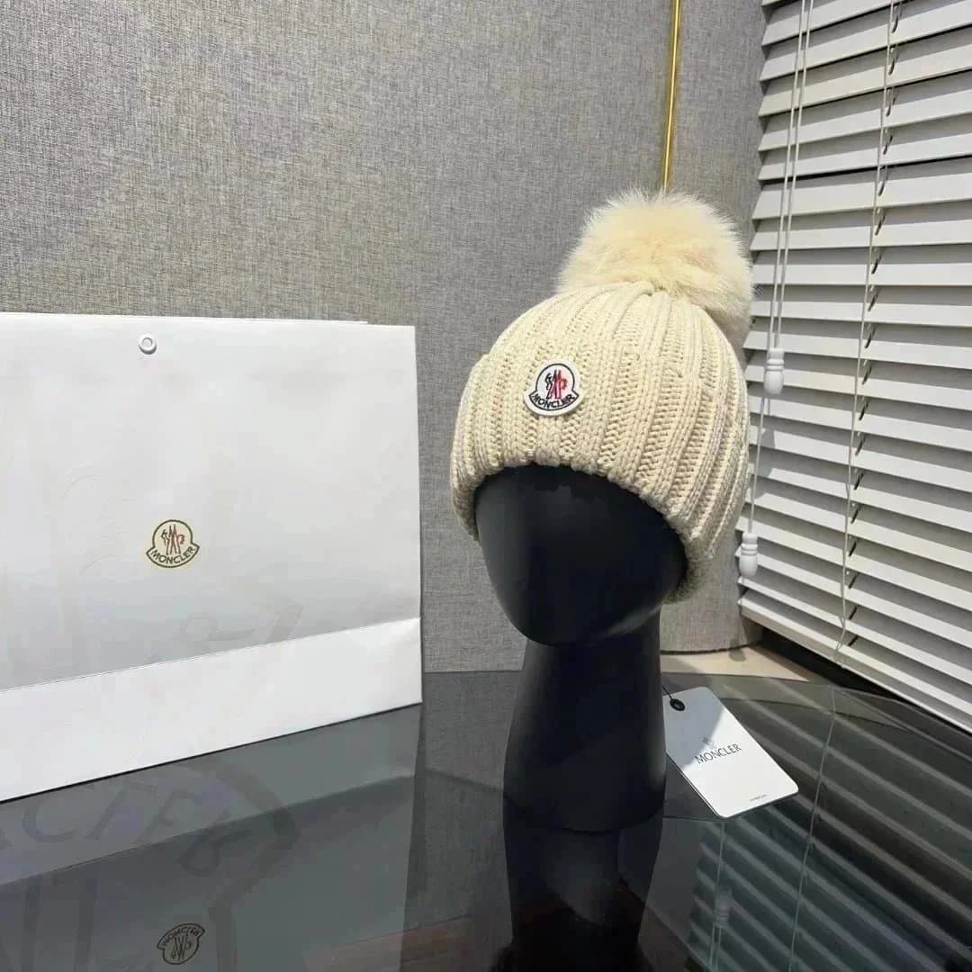 Moncler Ribbed Beanie Classic Logo Patch — 05