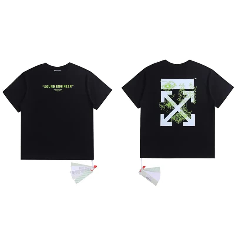 Off-White Arrow Logo T-Shirt Ice Blue Arrow — 2095 black