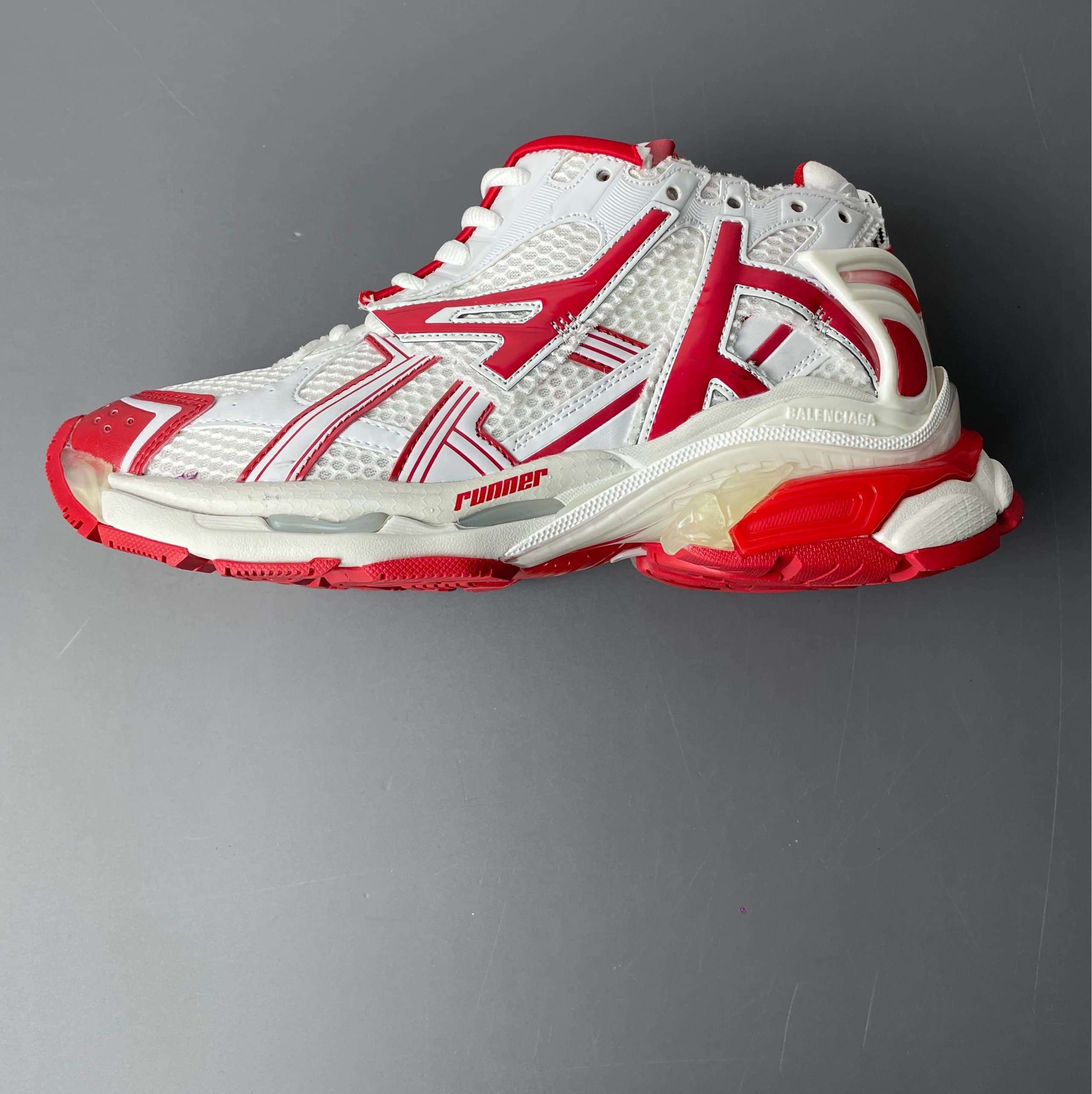 Balenciaga Speed Trainer Runner — 白红