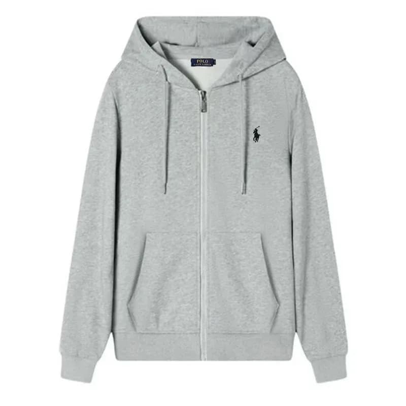 Polo Ralph Lauren Full-Zip Hoodie Heather Grey