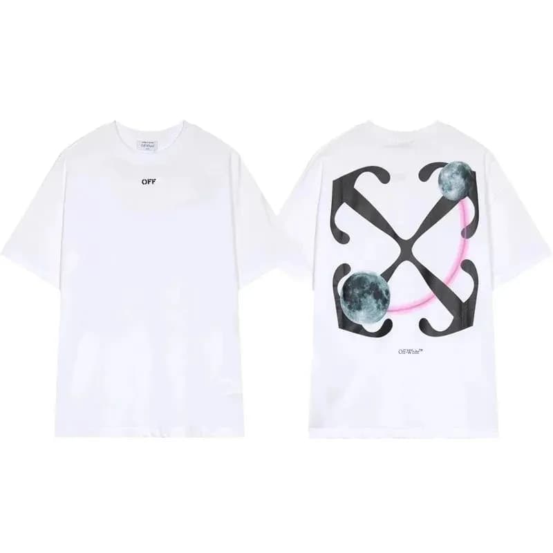 Off-White Graphic T-Shirt Moon Print