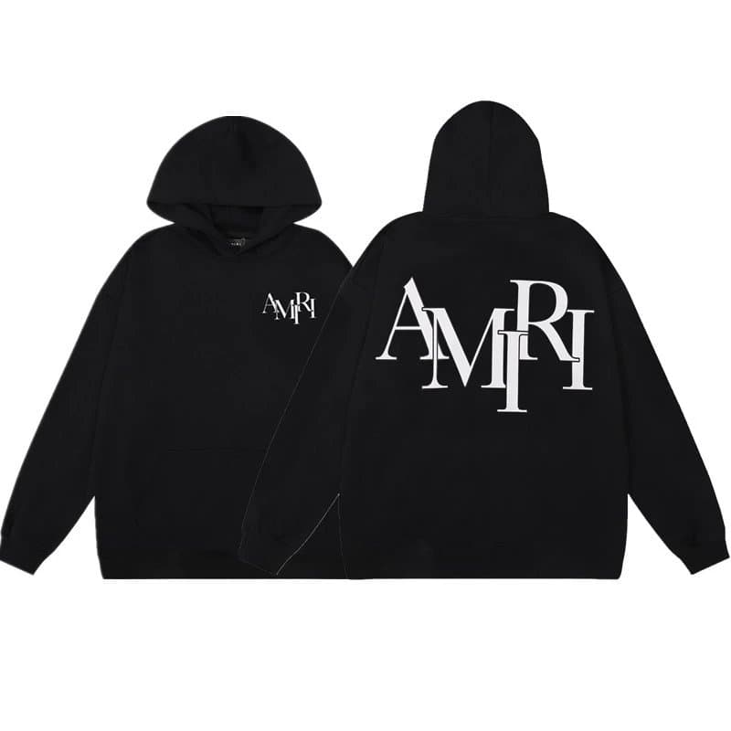 Amiri Hoodie Flame Logo — 877 黑色