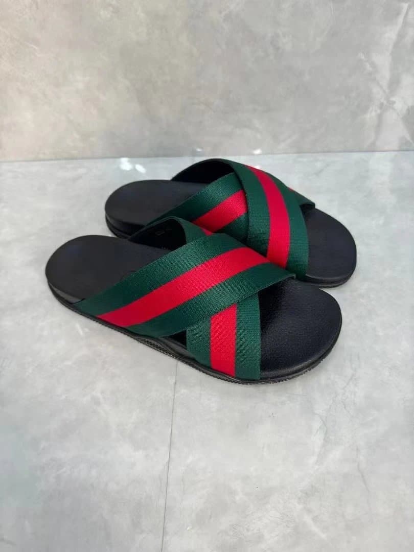 Gucci Slide Sandal Web Stripe — 颜色14