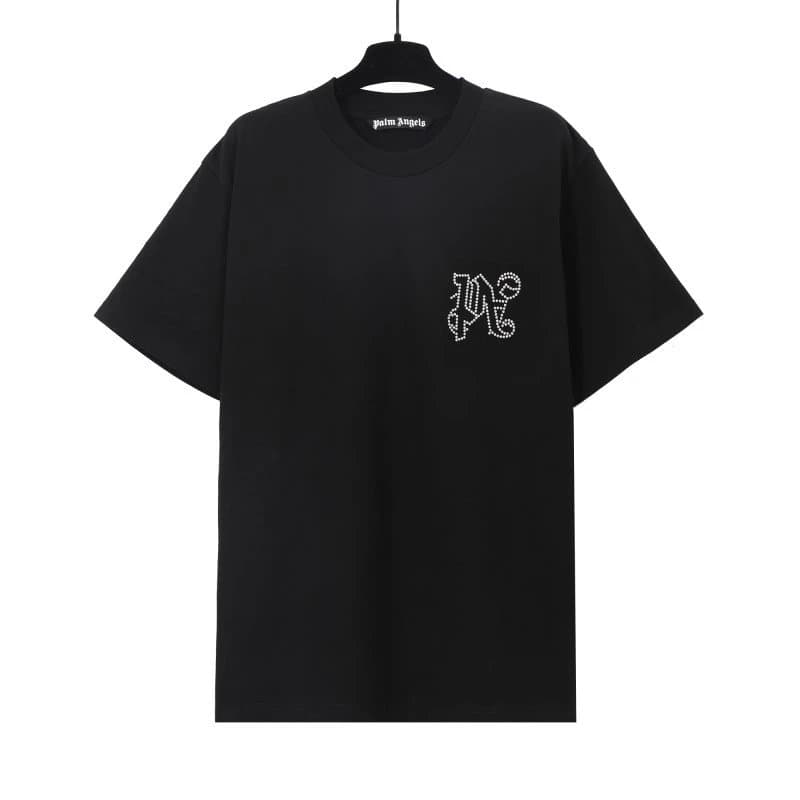 Palm Angels Logo Patch T-Shirt White — 2281  黑色