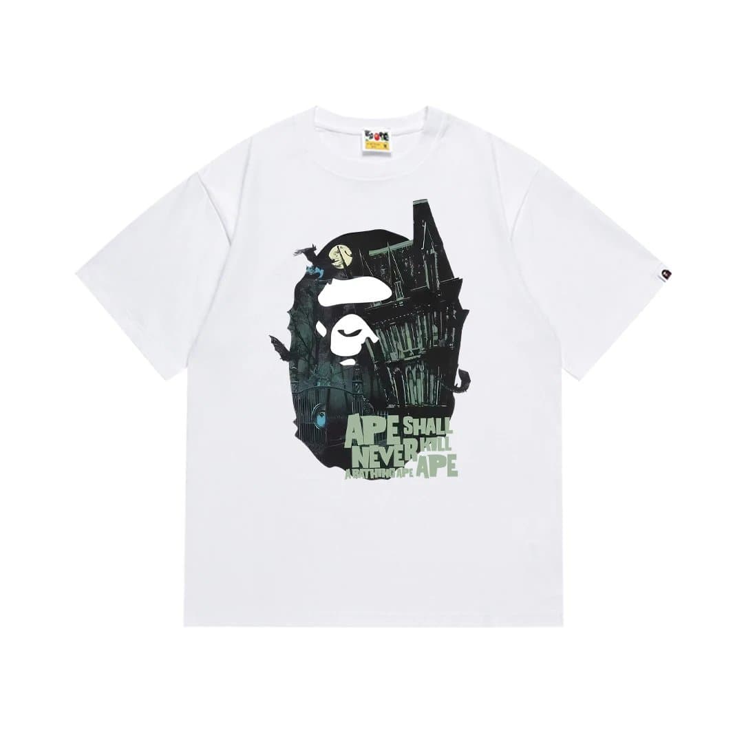 BAPE Graphic Tee Ape Head Print — 147白