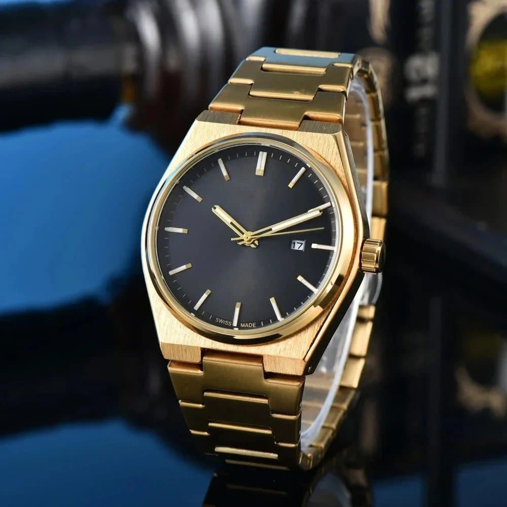 Rolex Oyster Perpetual Gold Case Black Dial