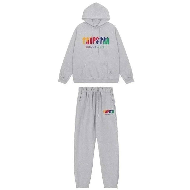 Trapstar Hoodie and Joggers Set Rainbow Logo