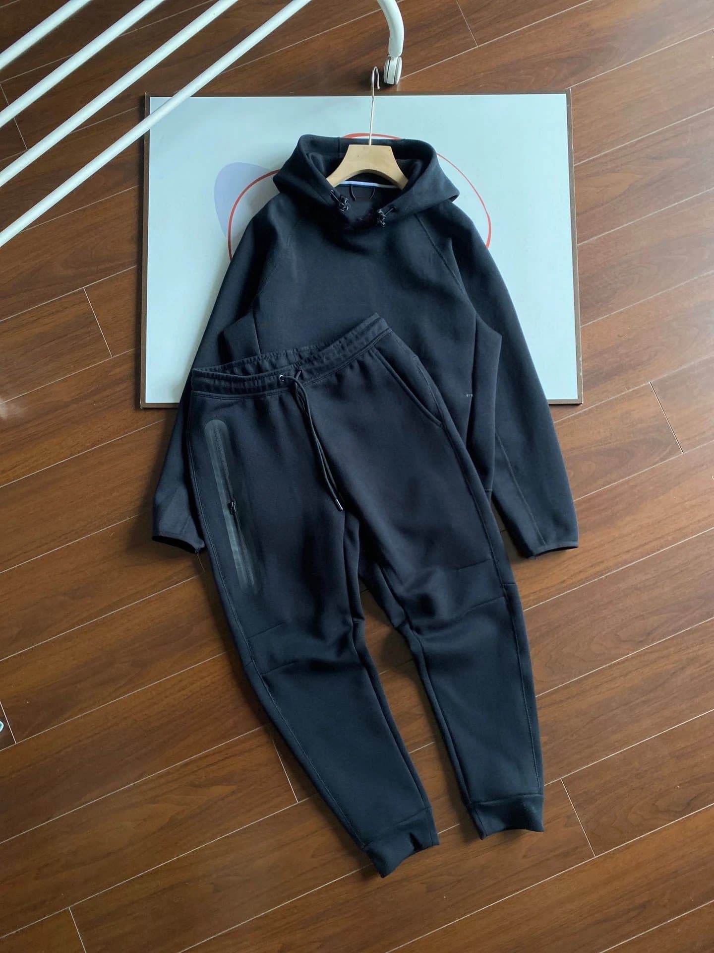 Nike Tech Fleece Hoodie and Joggers Black