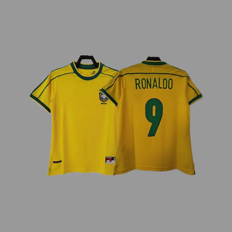 Nike Brazil National Team Jersey Junior Size — 1998巴西主场+印9号