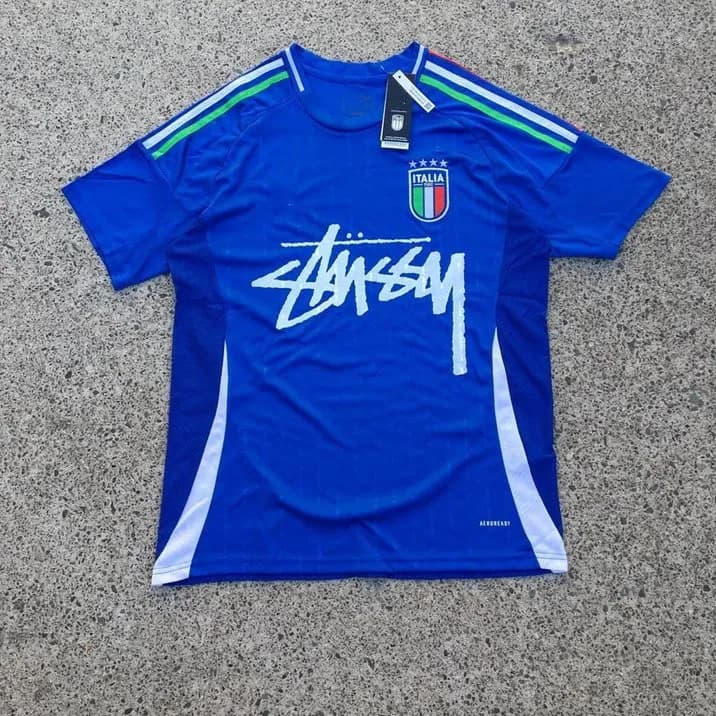 Italy National Team Jersey Stüssy x Adidas Collaboration