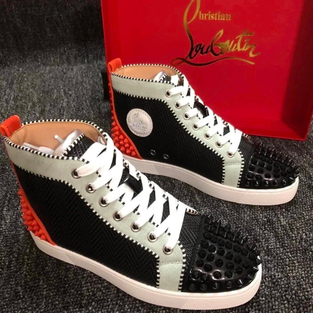 Christian Louboutin Louis Spikes Studded Leather — 28