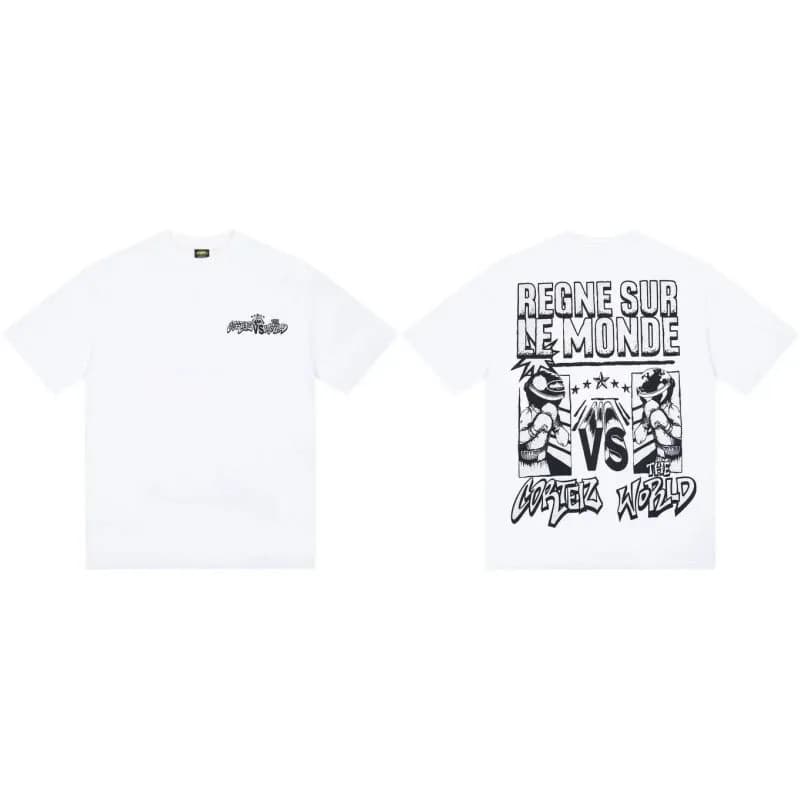 Broken Planet Graphic Tee Regne Sur Le Monde Print