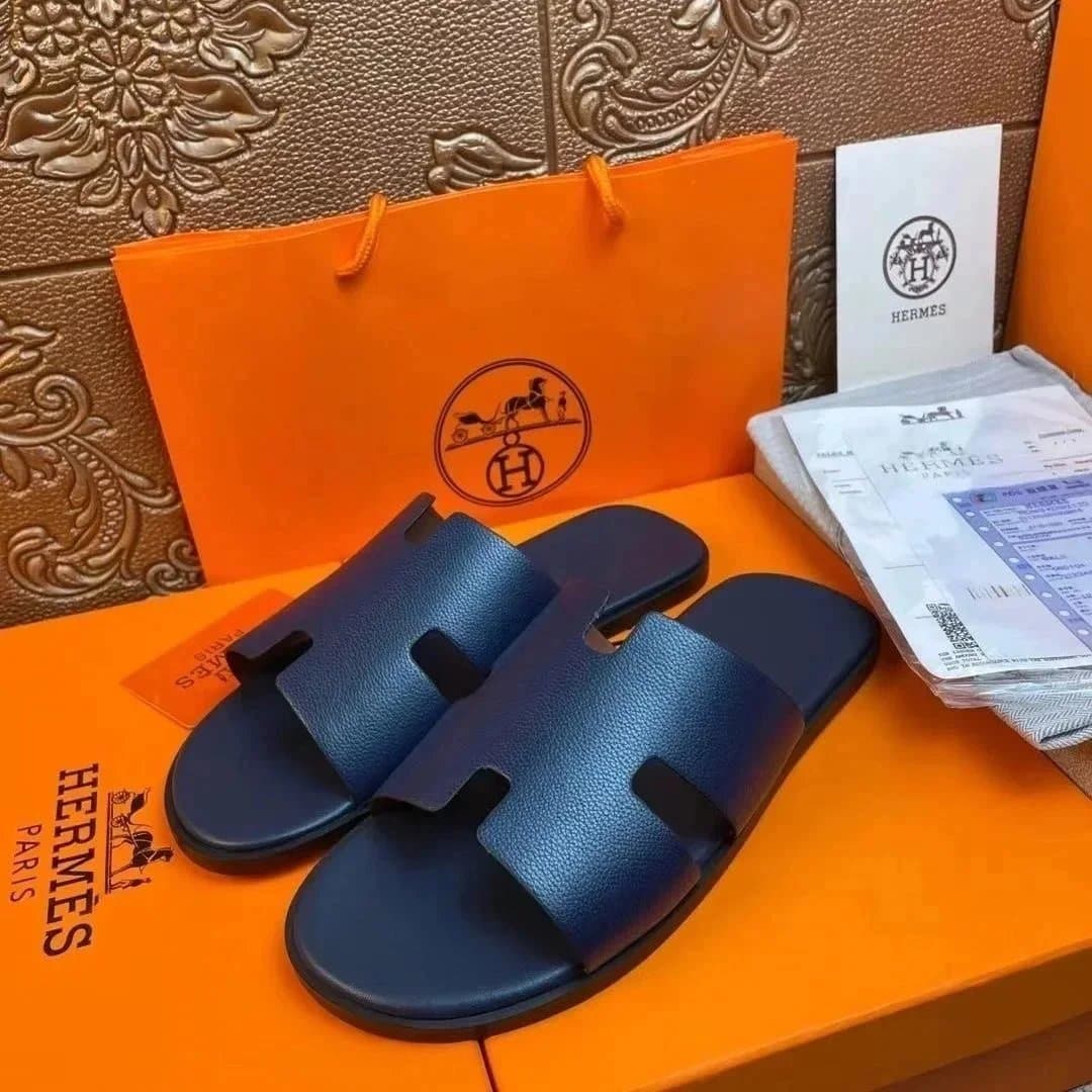 Hermès Oran Sandal Navy