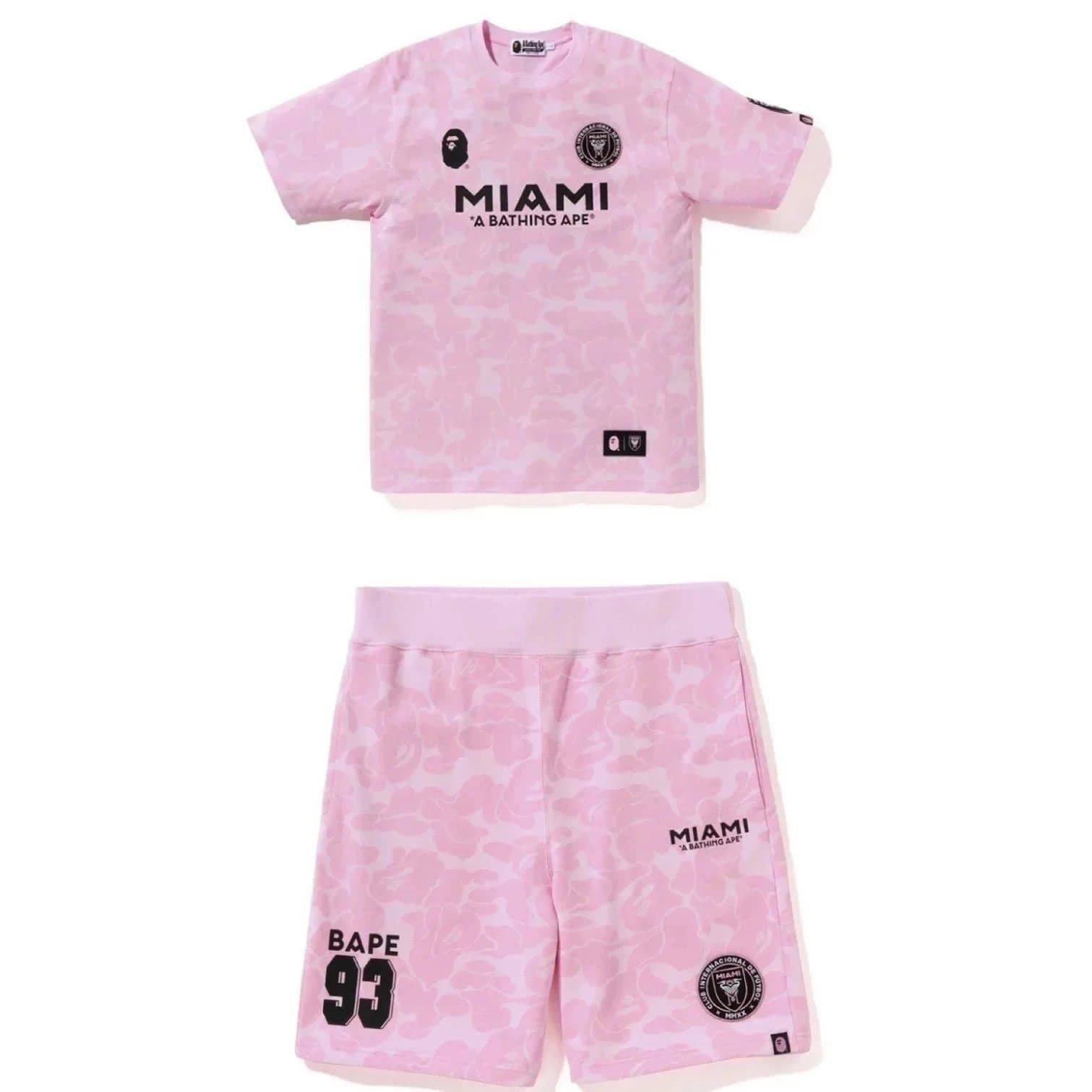 BAPE Miami FC Jersey Set Pink Camo