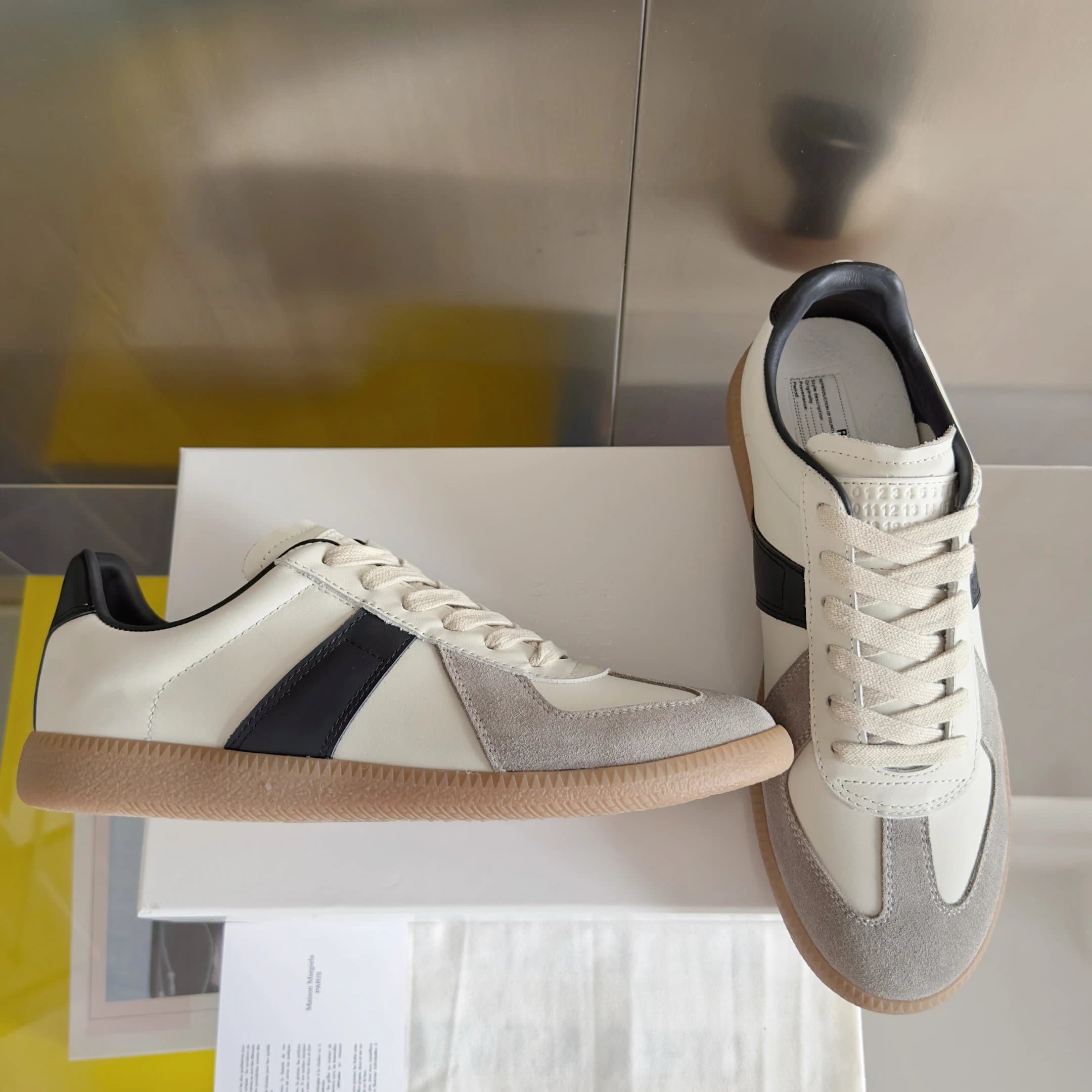 Maison Margiela Future Sneaker White Black Suede