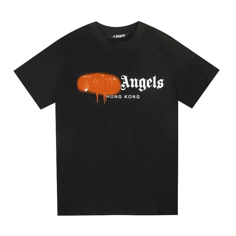 Palm Angels Graphic Tee Spray Paint Logo