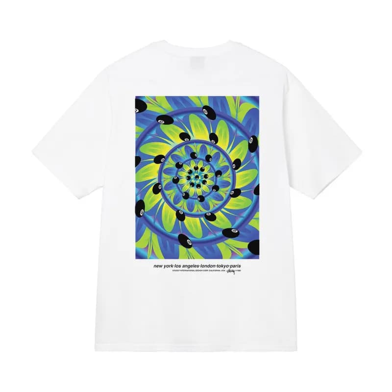 Stüssy Wizard Graphic Tee Blue Star Wizard — 白色【万花筒】