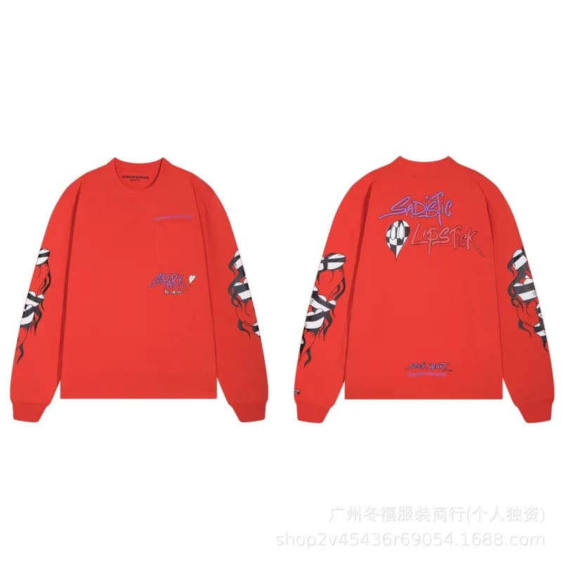 Chrome Hearts Long Sleeve Tee Build Graphic — 8013
