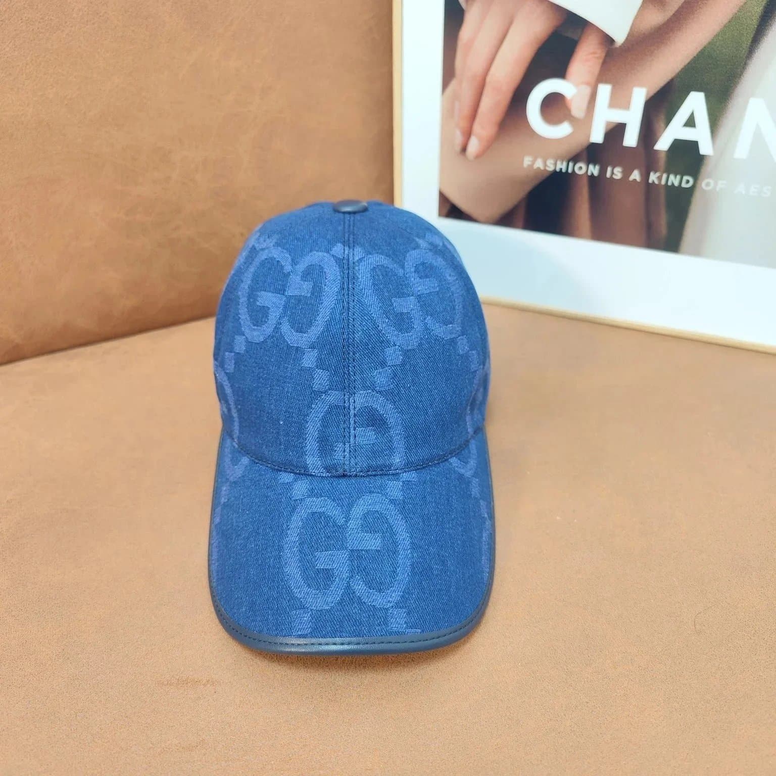 Gucci GG Monogram Cap Denim