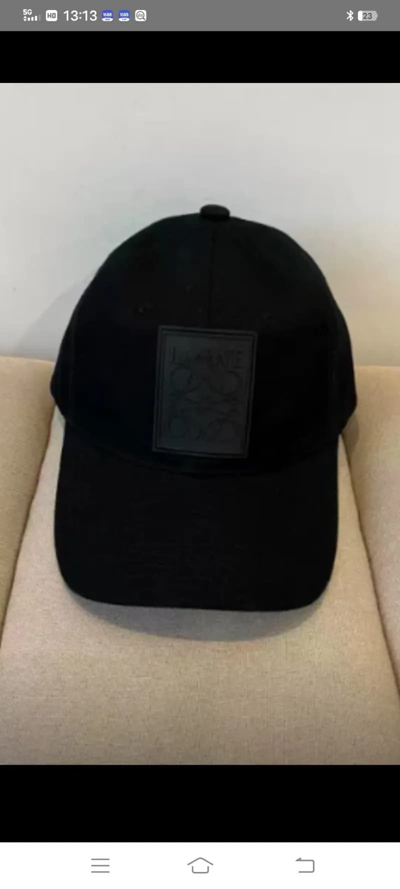 Chrome Hearts Snapback Cap Cross & CH Logo Embroidery — 83 black
