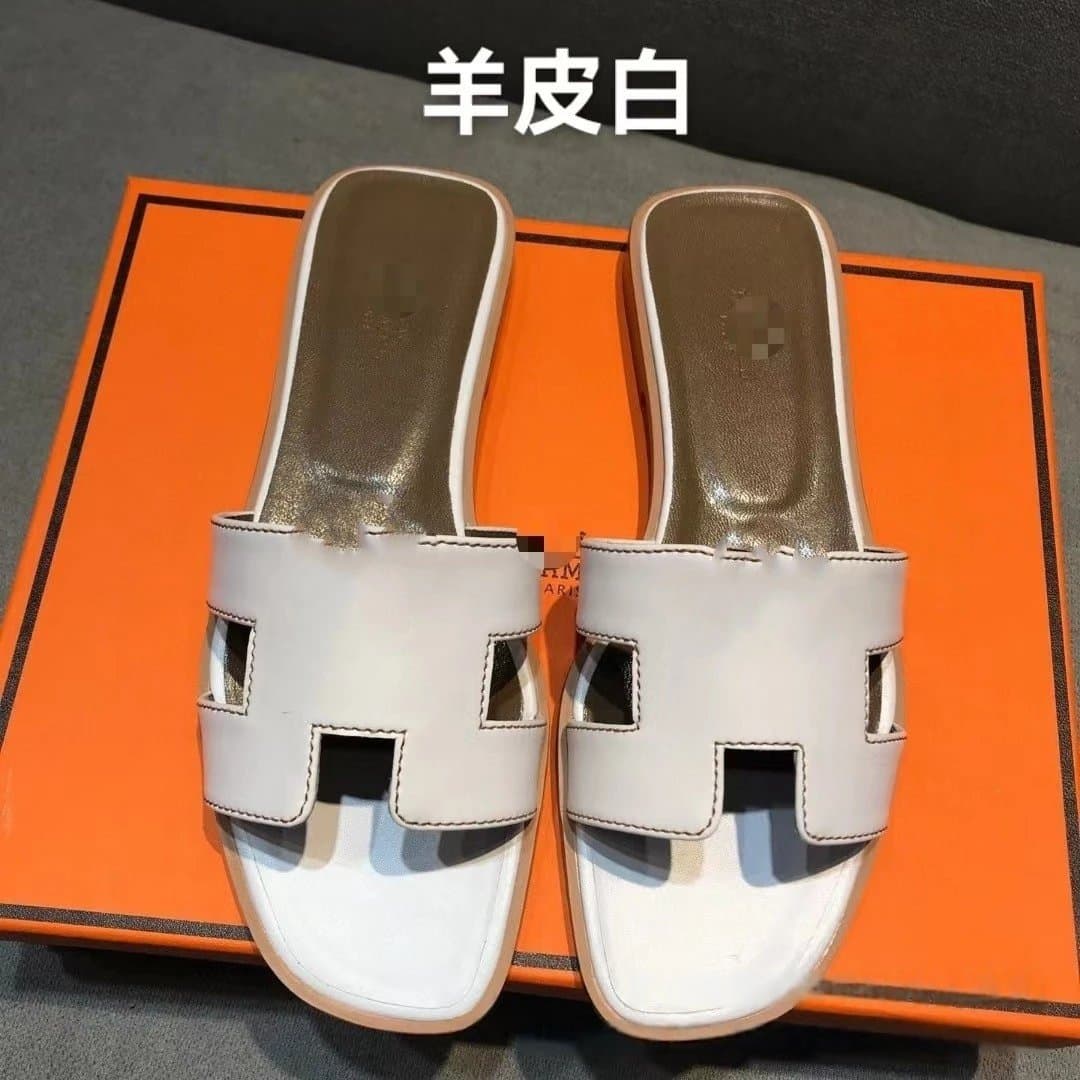 Hermès Oran Slide Palm Tree Texture — 35