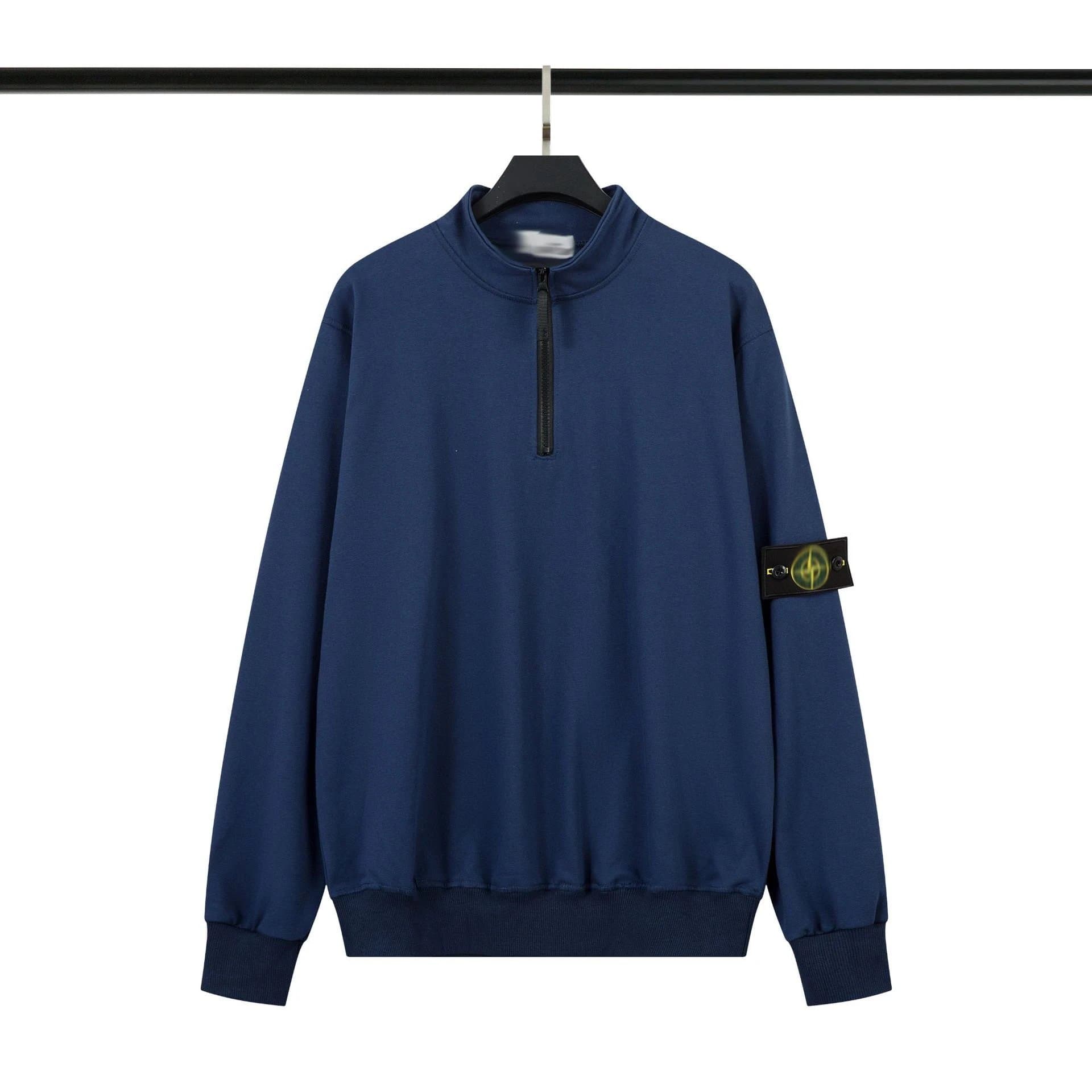 Stone Island Crewneck Sweatshirt Solid — 911藏青