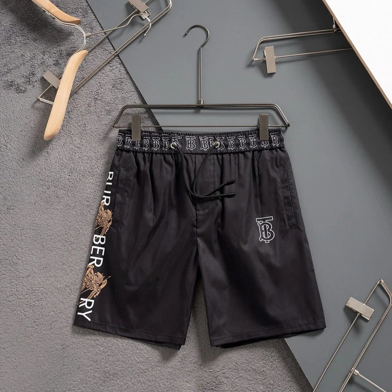 BAPE Printed Shorts ABATHINGAPE Logo Pattern — V2431黑色