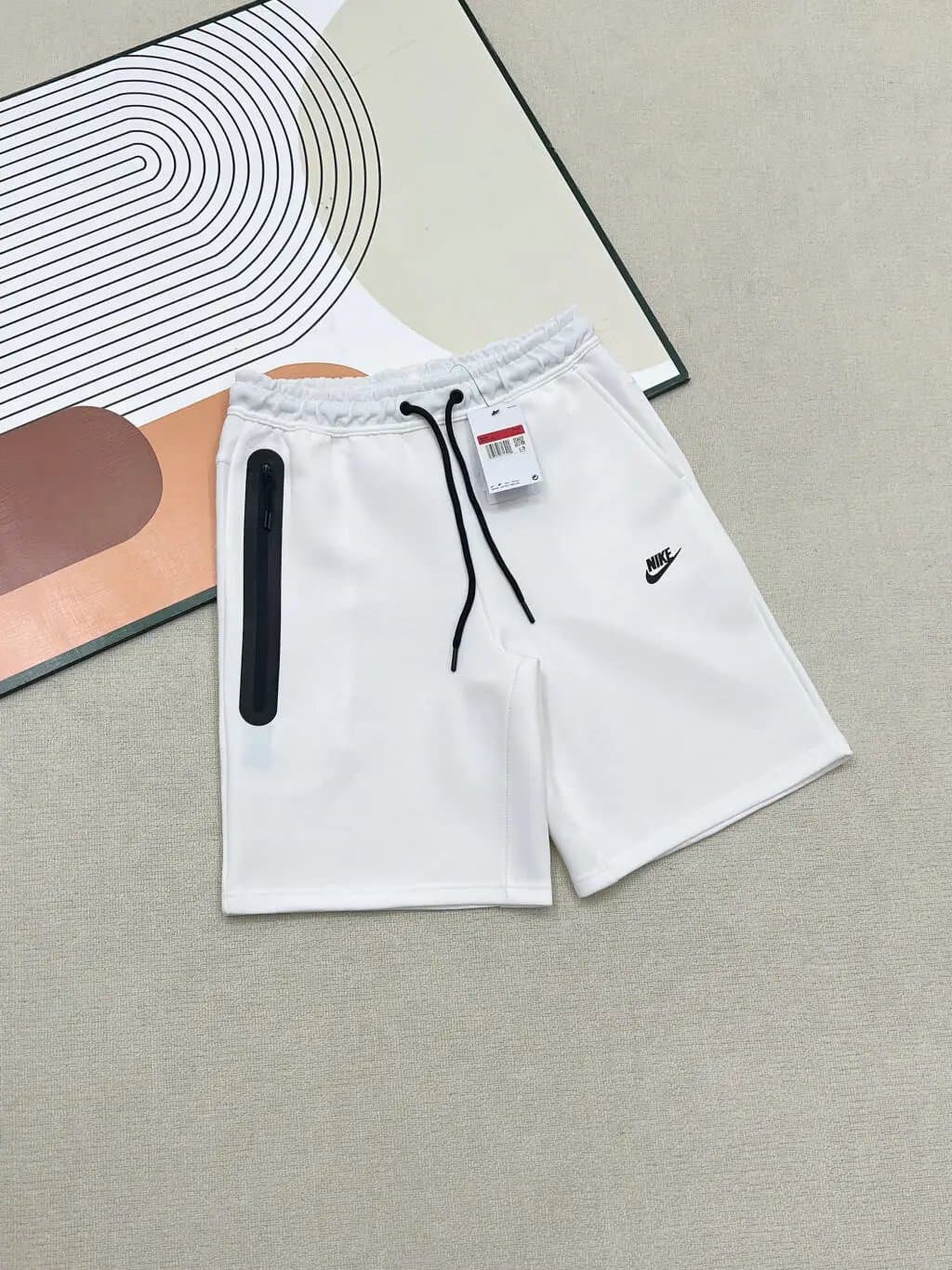 Nike Tech Fleece Shorts Olive — Nik-01