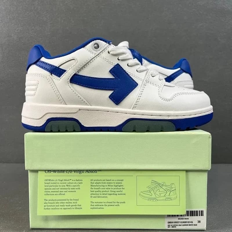 Off-White Arrow Sneaker Calf Leather White Blue