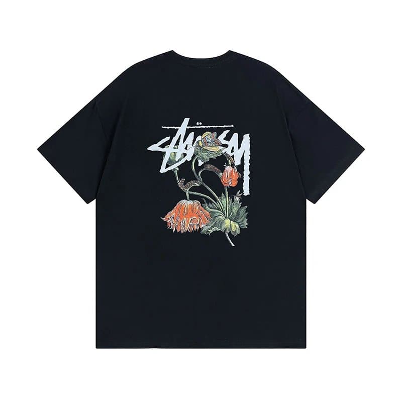 Stüssy Logo Tee Dripping Logo — 876黑