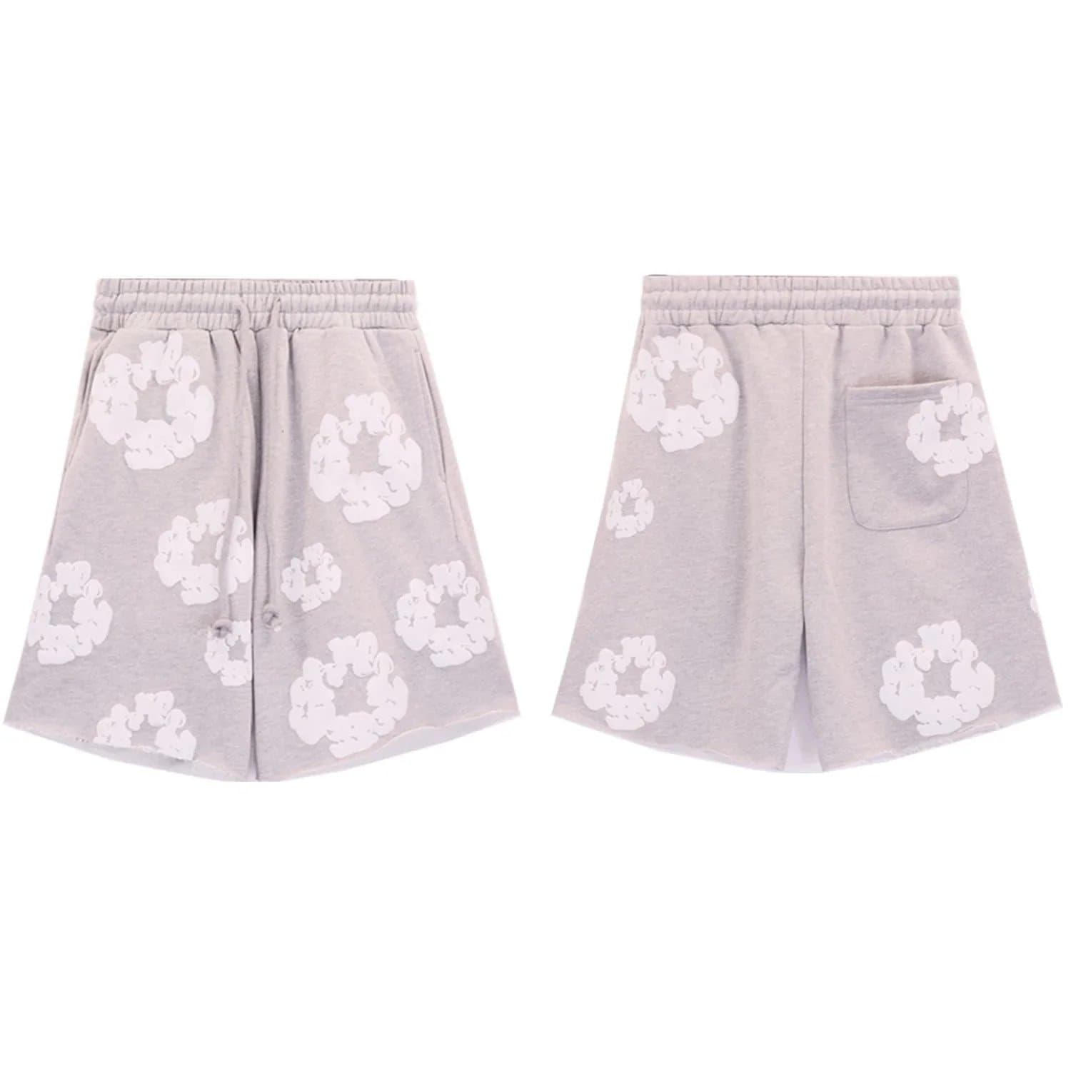 Balenciaga Printed Sweat Shorts Cloud Logo