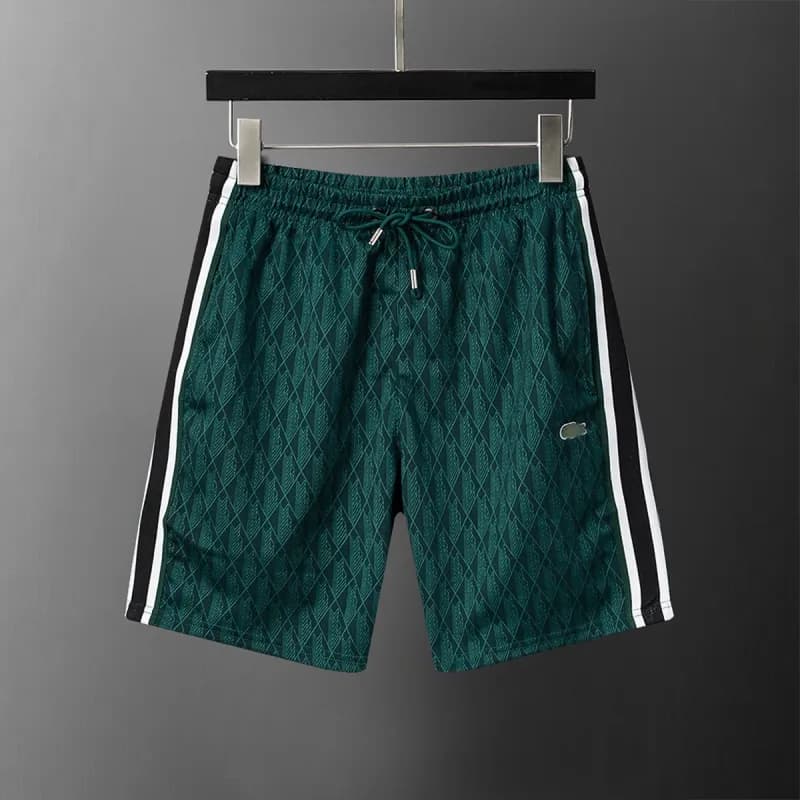 Balenciaga Printed Shorts Geometric Logo Pattern — 29099墨绿色