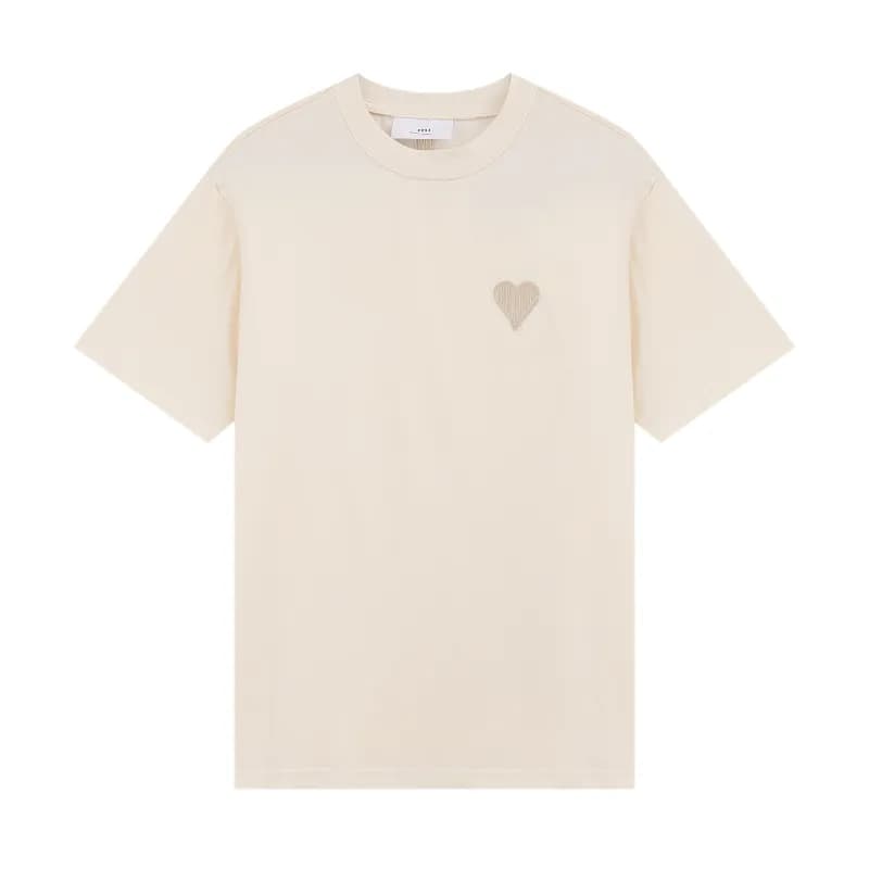 JW Anderson Polo Shirt Heart Logo — 杏色【121大爱心毛绣款】