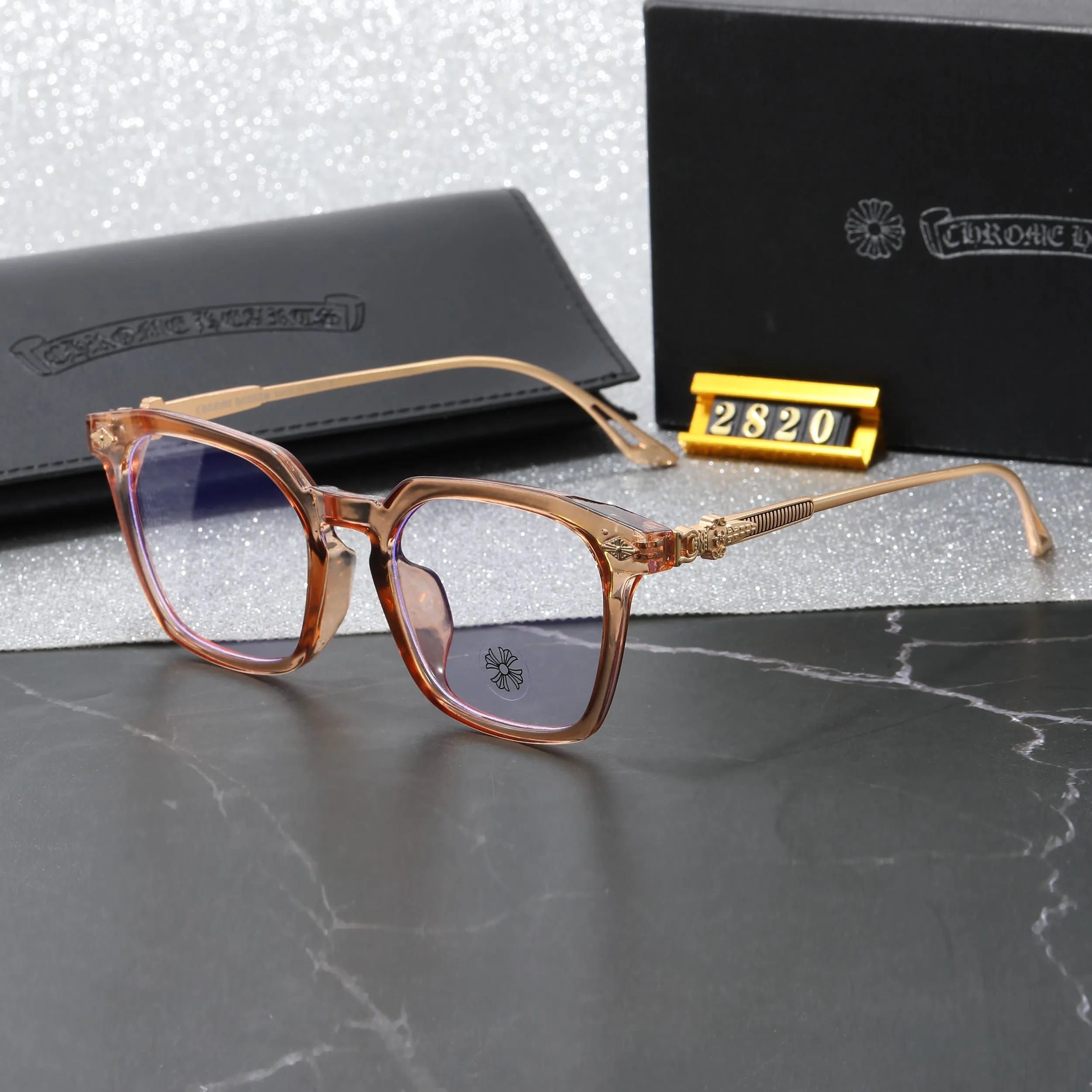 Chrome Hearts Optical Glasses Cross Logo — c19