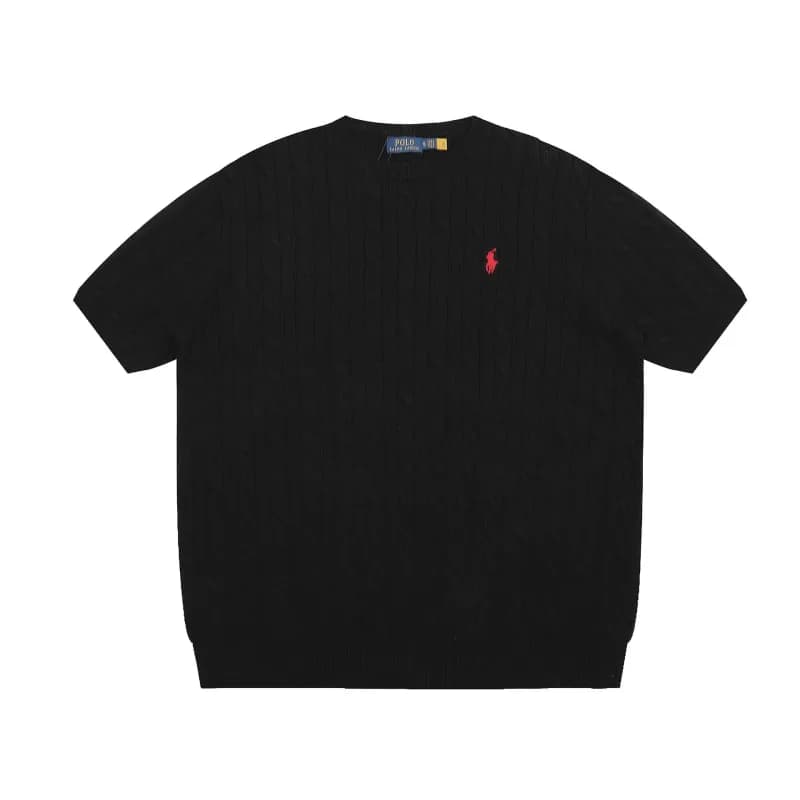 Polo Ralph Lauren Cable Knit Quarter-Zip Sweater Ivory — 052黑色