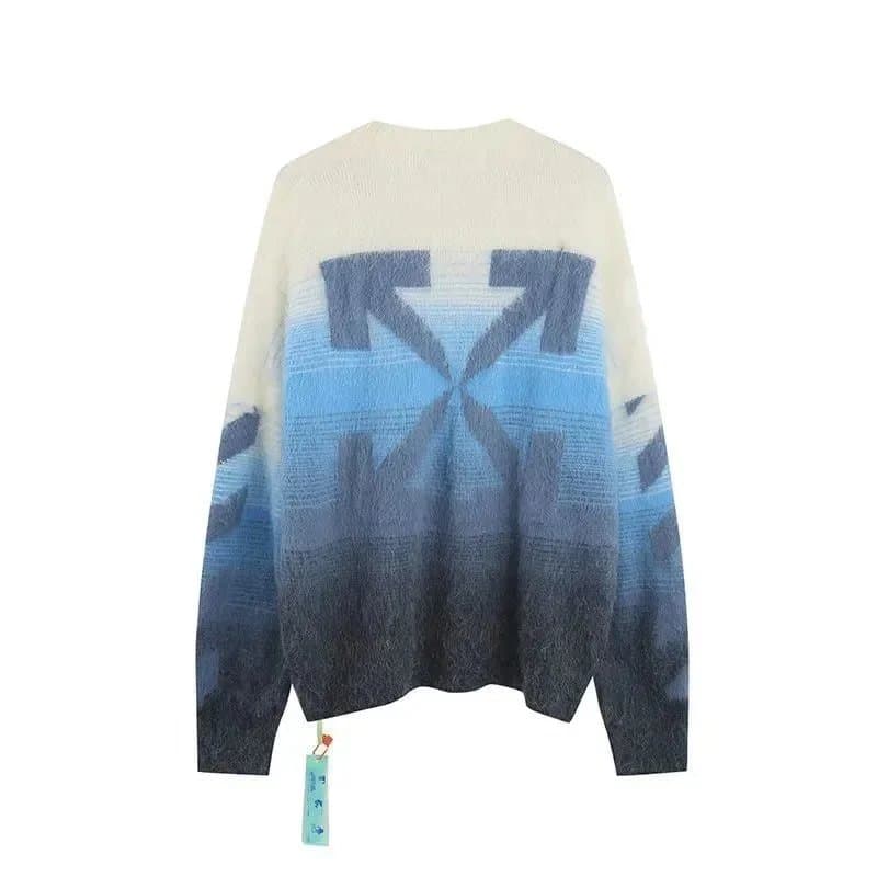 Off-White Arrow Sweater Gradient Blue