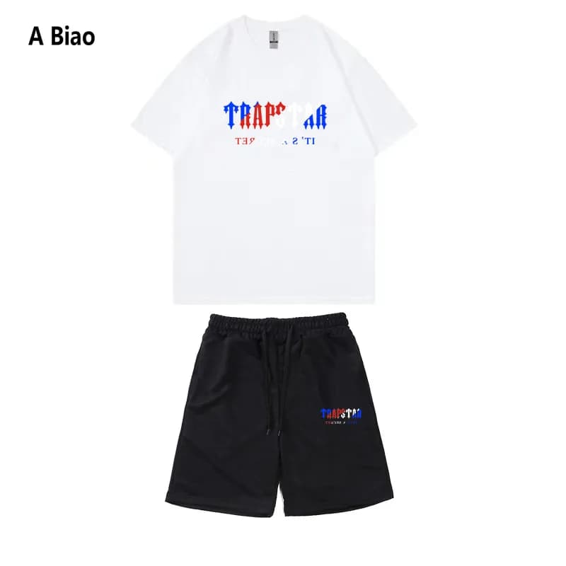 T-Shirt & Shorts Set TRAPSTAR Logo Print