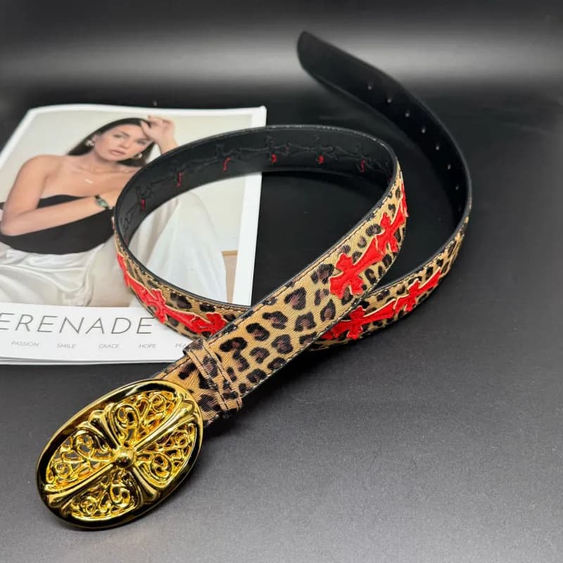 Chrome Hearts Cross Belt Embossed Cross — 87