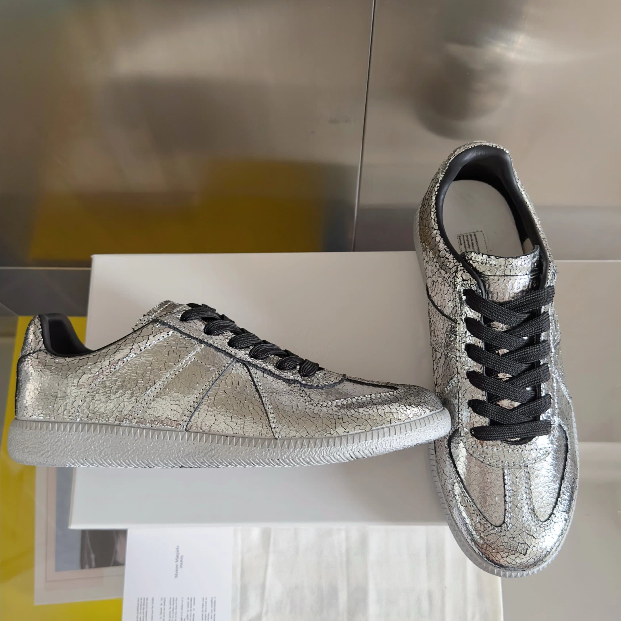 Maison Margiela Future Sneaker Cracked Metallic