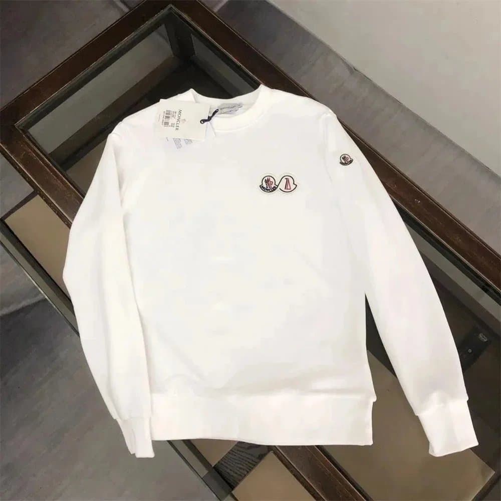 Moncler Crewneck Sweatshirt Logo Patch — 0415016CF