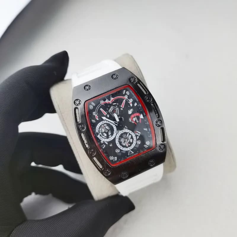 Richard Mille RM 011 Black DLC with Red Accents